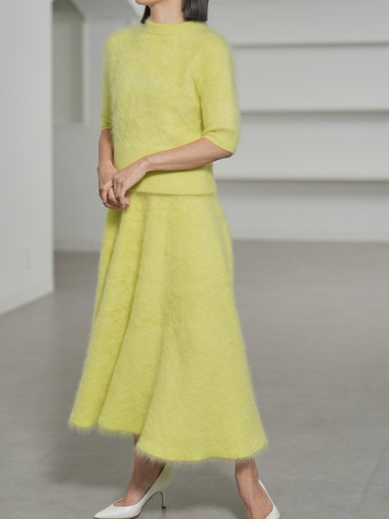 Darcy Fur Cashmere Yellow画像