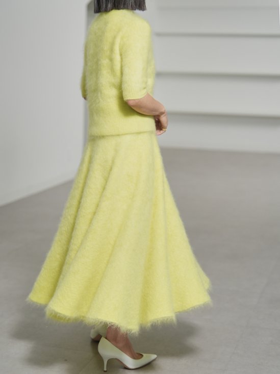 Darcy Fur Cashmere Yellow画像