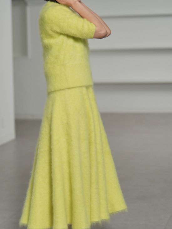 Darcy Fur Cashmere Yellow画像