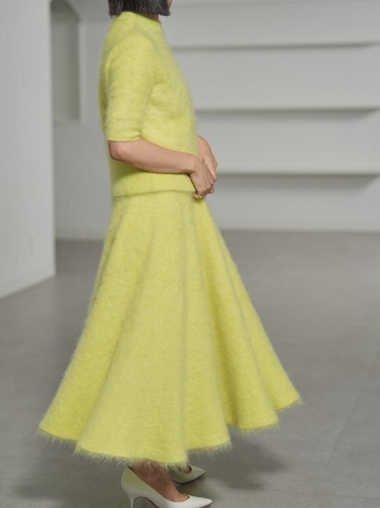 Darcy Fur Cashmere Yellow画像