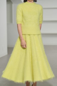 Darcy Fur Cashmere Yellow画像