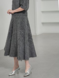 Darcy Fur Cashmere Charcoal画像