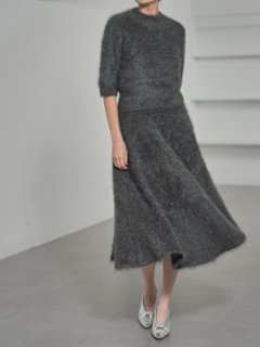 Darcy Fur Cashmere Charcoal画像