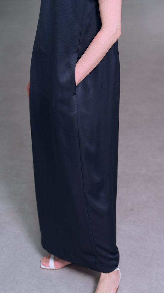 【5月末-6月中旬デリバリー予定】Manon Satin Navy 画像