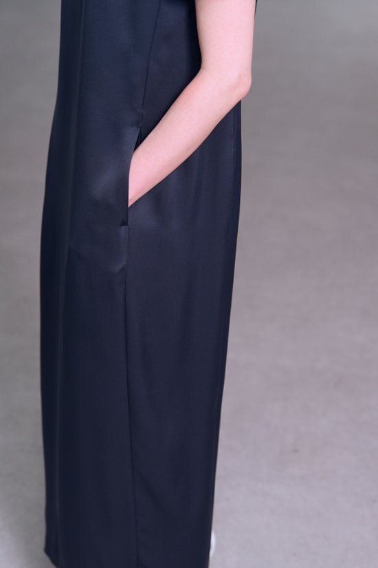 【5月末-6月中旬デリバリー予定】Manon Satin Navy 画像