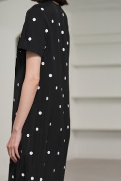 【5月末-6月中旬デリバリー予定】Manon Dot Black/White画像