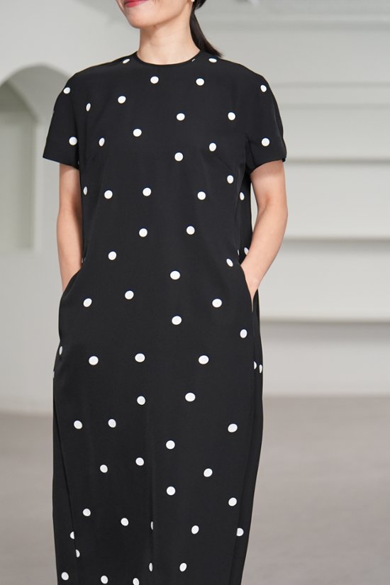 【5月末-6月中旬デリバリー予定】Manon Dot Black/White画像