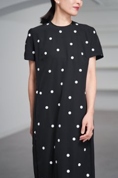 【5月末-6月中旬デリバリー予定】Manon Dot Black/White画像
