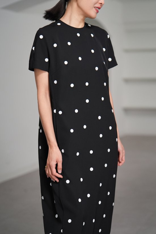 【5月末-6月中旬デリバリー予定】Manon Dot Black/White画像