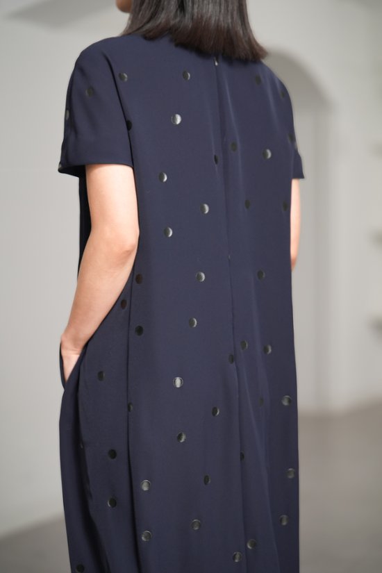 【5月末-6月中旬デリバリー予定】Manon Dot Navy/Black画像