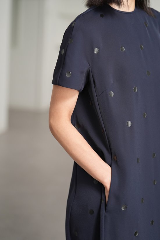 【5月末-6月中旬デリバリー予定】Manon Dot Navy/Black画像