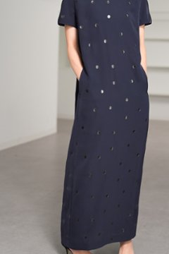 【5月末-6月中旬デリバリー予定】Manon Dot Navy/Black画像