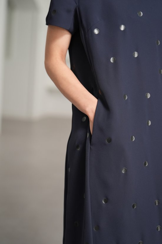 【5月末-6月中旬デリバリー予定】Manon Dot Navy/Black画像