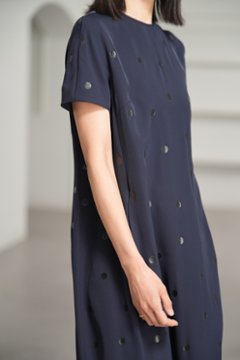 【5月末-6月中旬デリバリー予定】Manon Dot Navy/Black画像