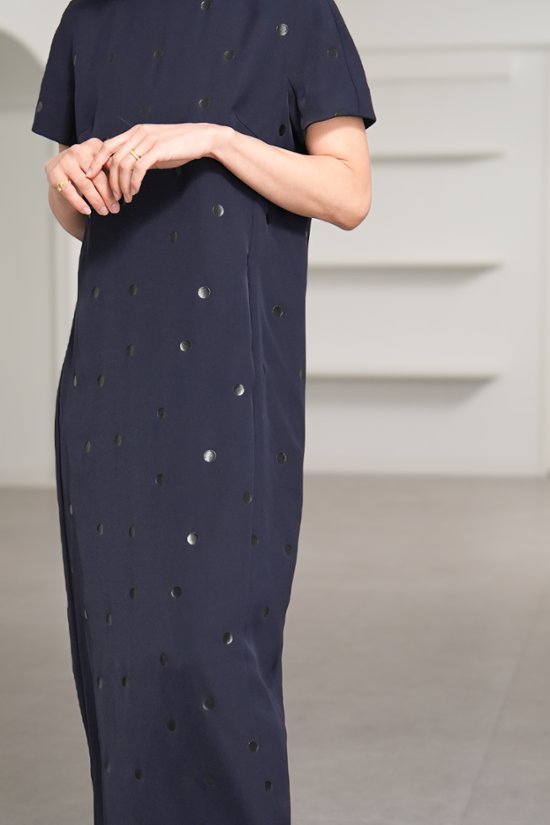 【5月末-6月中旬デリバリー予定】Manon Dot Navy/Black画像