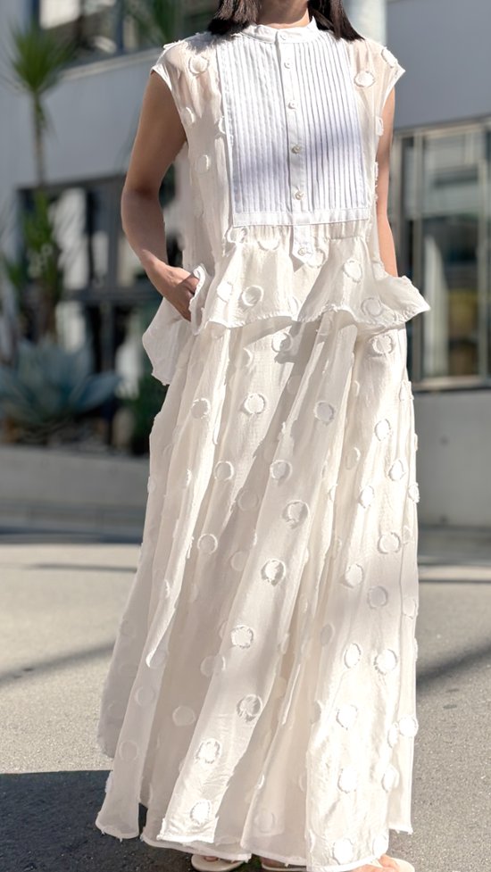 【6月中旬-6月末デリバリー予定】Leslie Dot White画像