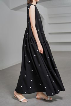 【5月末-6月中旬デリバリー予定】Nadia Dot Black/White画像