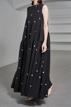 【5月末-6月中旬デリバリー予定】Nadia Dot Black/White画像