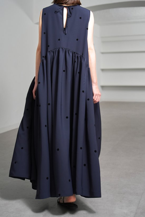 【5月末-6月中旬デリバリー予定】Nadia Dot Navy/Black画像