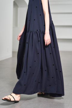 【5月末-6月中旬デリバリー予定】Nadia Dot Navy/Black画像