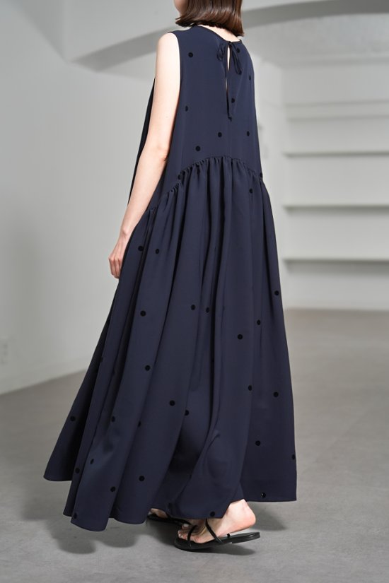 【5月末-6月中旬デリバリー予定】Nadia Dot Navy/Black画像