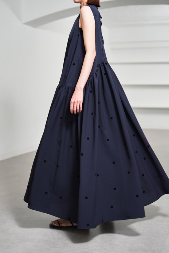 【5月末-6月中旬デリバリー予定】Nadia Dot Navy/Black画像