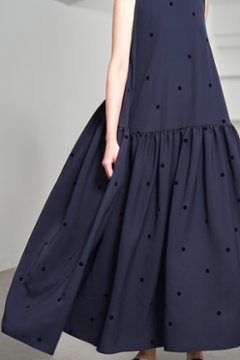 【5月末-6月中旬デリバリー予定】Nadia Dot Navy/Black画像