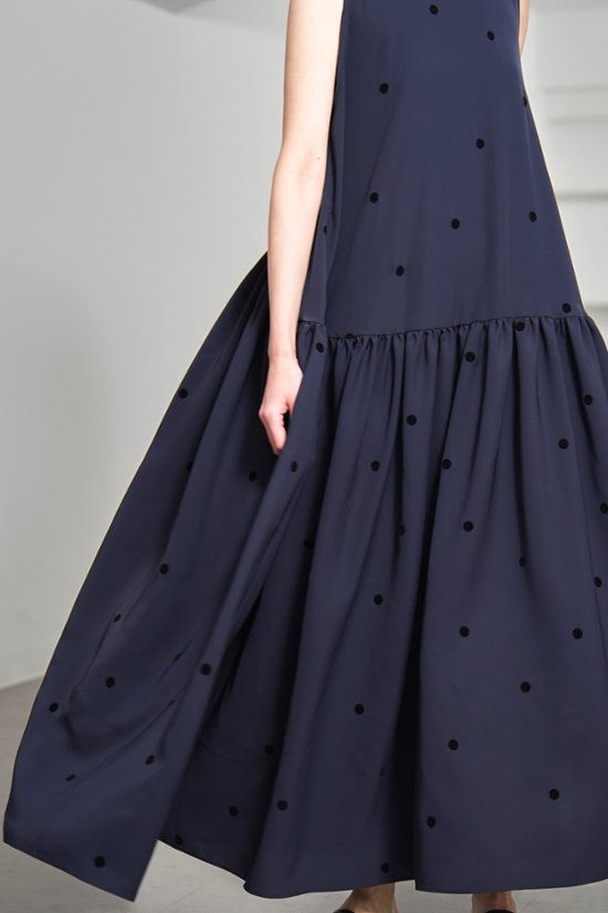 【5月末-6月中旬デリバリー予定】Nadia Dot Navy/Black画像