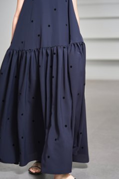 【5月末-6月中旬デリバリー予定】Nadia Dot Navy/Black画像