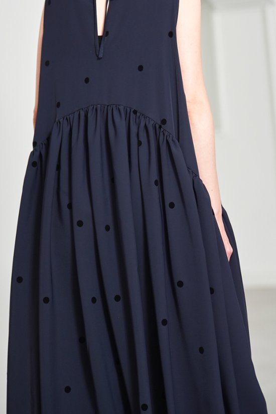 【5月末-6月中旬デリバリー予定】Nadia Dot Navy/Black画像