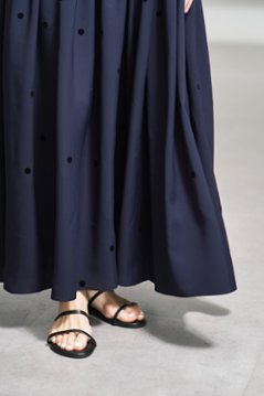 【5月末-6月中旬デリバリー予定】Nadia Dot Navy/Black画像