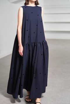 【5月末-6月中旬デリバリー予定】Nadia Dot Navy/Black画像