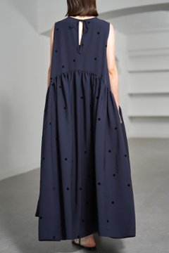 【5月末-6月中旬デリバリー予定】Nadia Dot Navy/Black画像