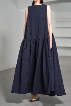 【5月末-6月中旬デリバリー予定】Nadia Dot Navy/Black画像