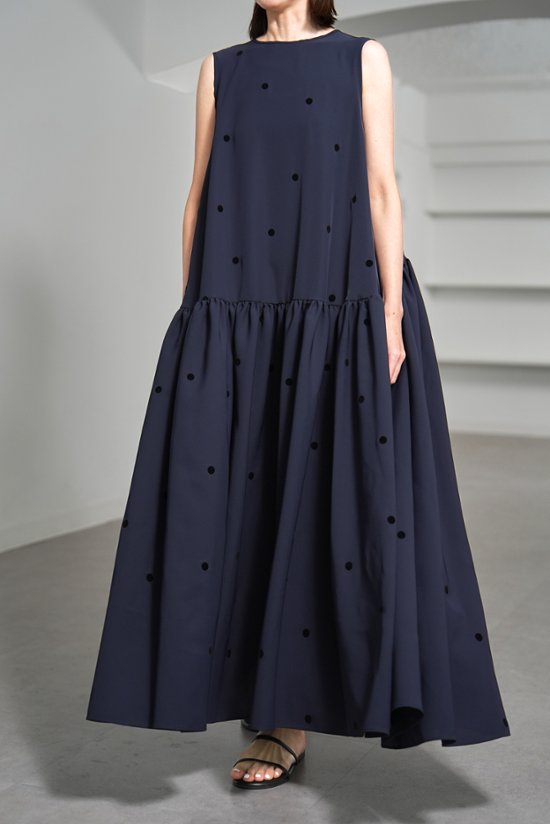 【5月末-6月中旬デリバリー予定】Nadia Dot Navy/Black画像