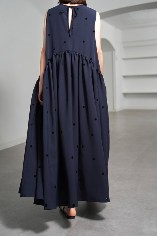 【5月末-6月中旬デリバリー予定】Nadia Dot Navy/Black画像