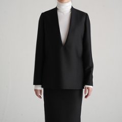 Glen Silk Wool Black画像