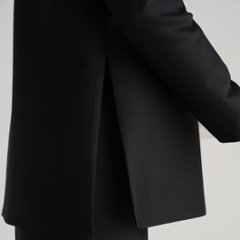 Glen Silk Wool Black画像