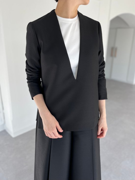 Glen Silk Wool Black画像