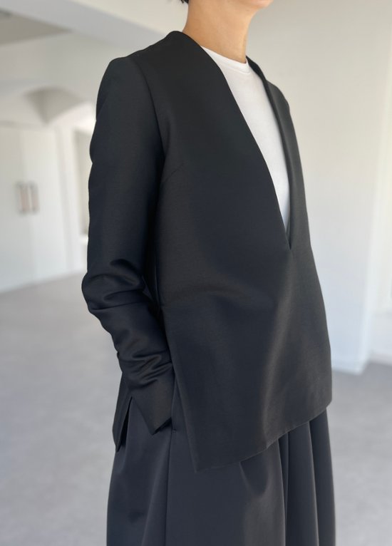 Glen Silk Wool Black画像