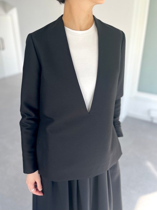 Glen Silk Wool Black画像