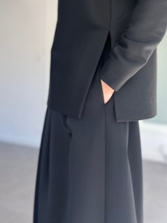 Glen Silk Wool Black画像