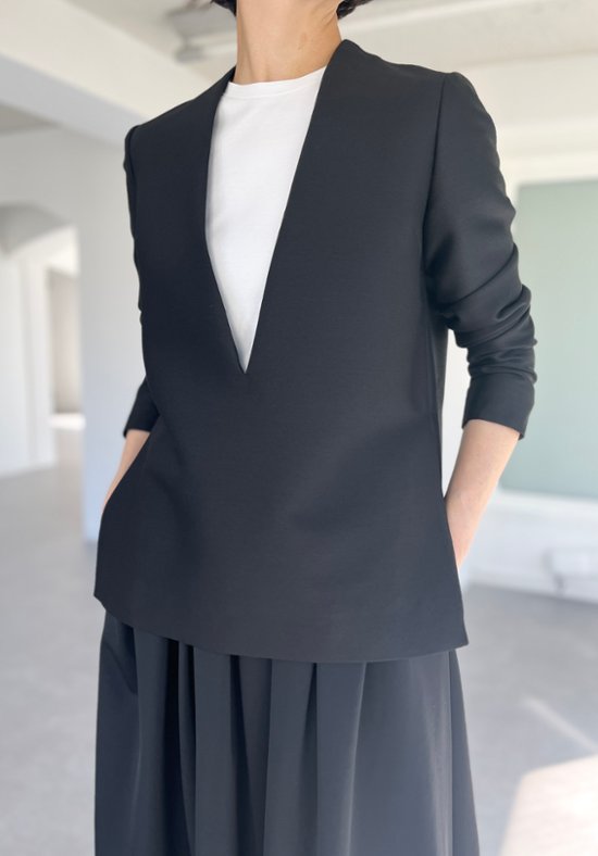 Glen Silk Wool Black画像