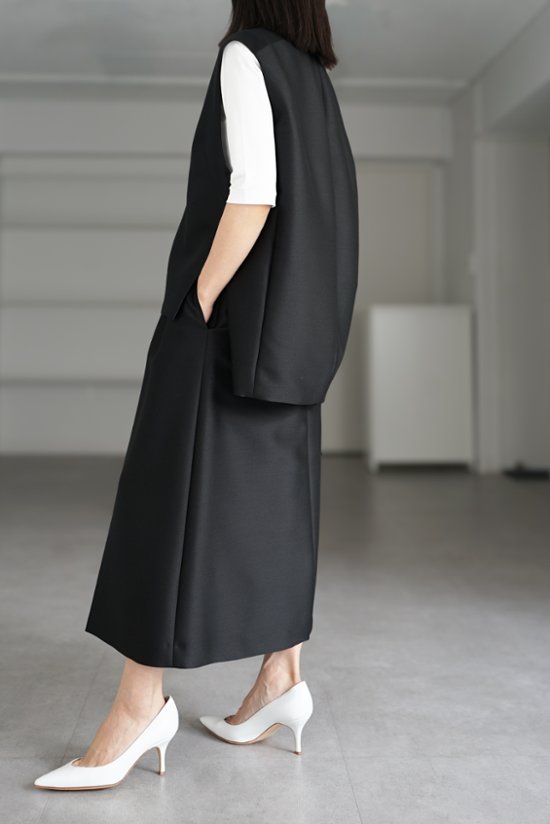 Giselle Silk Wool Black画像