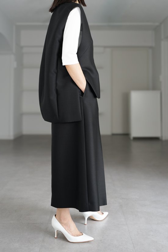 Giselle Silk Wool Black画像