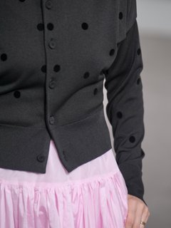 Demi Sheer Dot Black/Black画像