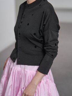 Demi Sheer Dot Black/Black画像