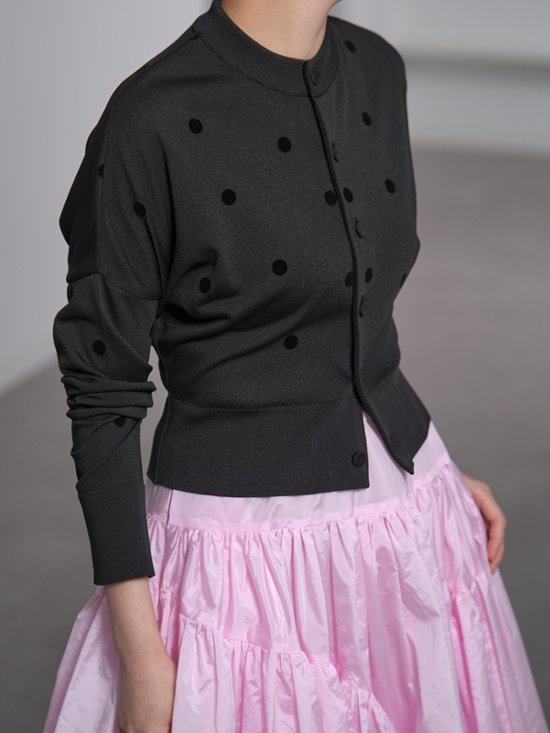 Demi Sheer Dot Black/Black画像