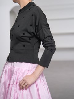 Demi Sheer Dot Black/Black画像