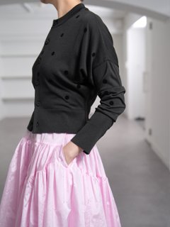 Demi Sheer Dot Black/Black画像